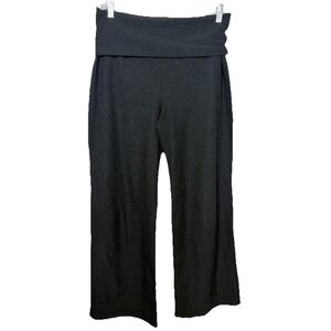Beyond Yoga Laid‎ Back Spacedye High Waisted Fold Over Wide Leg Yoga Pants Med